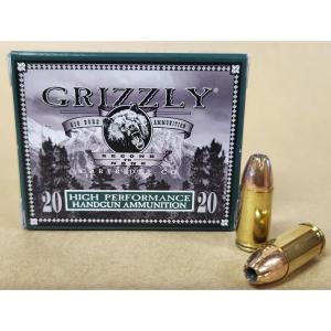 Grizzly Cartridge Co. High Performance Handgun 9mm Luger +P+ Ammunition 20 Rounds JHP 115 Grain 815152015259