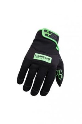 StrongSuit Grasper Gloves, Black/Green, Large, 50600-L 50600L