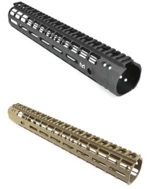 Aero Precision AR15 Enhanced M-LOK Handguard, FDE Cerakote, 15in, APRA100294C