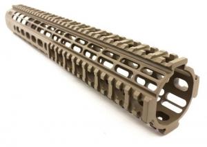 Aero Precision AR15 15in Enhanced Quad Rail Handguard Gen 2, FDE Cerakote, APRA100224C