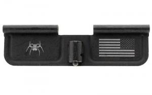 Spikes Tactical Laser Engraved Ejection Port Door Spider and Flag Black SED7010