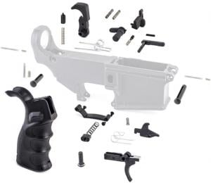 Tiger Rock Lower Parts Kit w/ Upgraded Grip & Extended Trigger Guard, LPK-18 815757021198