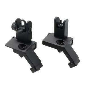 Tiger Rock 45 degree Small Offset Deployable Front and Rear Sight, Black, RS018 RS018