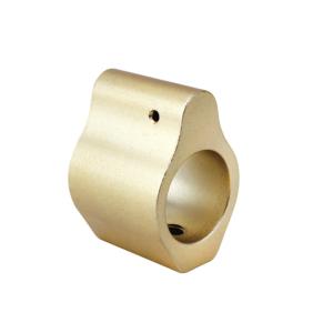 Tiger Rock .750 w/ Roll Pins And Wrench Low Profile Gas Block, Gold, Small, GB01-AG 815757028166