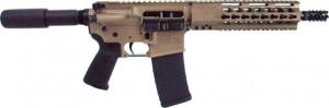 Diamondback M4 AR-15 Semi Auto Pistol 5.56 NATO 10.5" Barrel 30 Rounds No Sights Flat Dark Earth DB15PFDE10