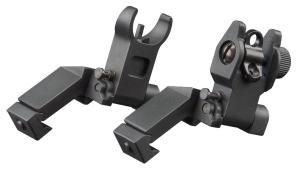 Aim Sports Inc AR Low Profile 45 Degree Flip Up Sights Black MT45FS
