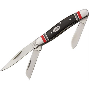 Cattlemans 0001CR Cheyenne Stockman Folding Pocket Knife with Black pakkawood handle CC0001CR