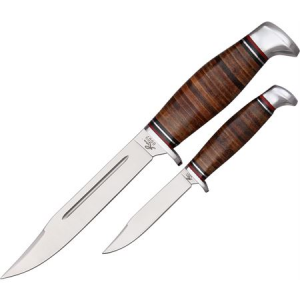 Roper Knives 0025 Saddle-Back Hunting Set- Fixed Blade Knife