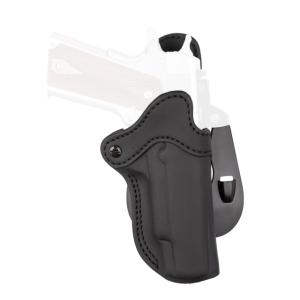 1791 Gunleather Pdhc Mult- Fit Or Rh Sig P365 OWB/Paddle Holster, Stealth Black , OR-PDH-C-SBL-L