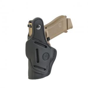 1791 Gunleather BHT4- Open Top Thumb Break Holster, Glock 17/19, Walther P99, Sig P225, Right Hand, Stealth Black, Size 4, BHT-4-SBL-R BHT4SBLR