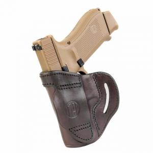 1791 Gunleather BL1P Belt Slide Holster, Colt Defender, Glock 25/27, Taurus G2c, Right Hand, Signature Brown, Size 3, BL1P-3-SBR-R