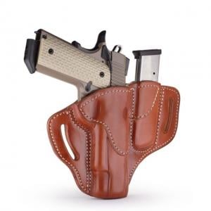 1791 Gunleather BH1M1- Combo 1911 Belt Holster w/ Mag, Browning HP, Colt/Kimber/Sig 1911 5in, Right Hand, Classic Brown, Size 1, BH1M1-CBR-R 816161022276