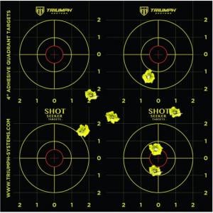 Triumph Systems Shot Seeker Adhesive Quadrant Targets 10-Pack, 12 in x12 in, 0900-21-002 090021002