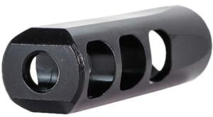 Faxon Firearms GUNNER 7.62 MuzzLok 3-Port Muzzle Brake, Steel, QPQ Nitride, Black Nitride, FFMD7623PMBSQPQ FFMD7623PMBSQPQ
