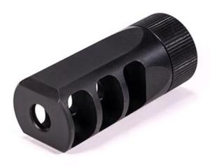 Faxon Firearms 7.62mm MuzzLok Ported Flash Hider, Black, FFMD762PFHSQPQ FFMD762PFHSQPQ