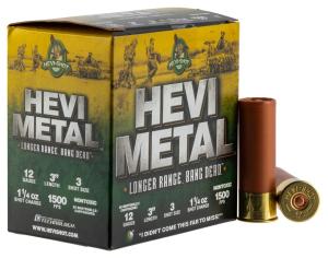 HEVI-Metal HS38003C Hevi-Metal Longer Range 12 Gauge 3" 1 1/4 oz 3 Shot - CASE