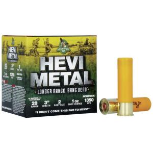 Hevi-shot Hevi-metal Longer Range 20 Gauge 2 Shot Size 3" Case 816383003015