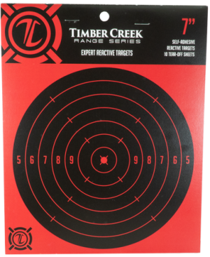 Timber Creek 7in Self-Adhesive Reactive Targets, 10-Sheet Booklet, E7 RT
