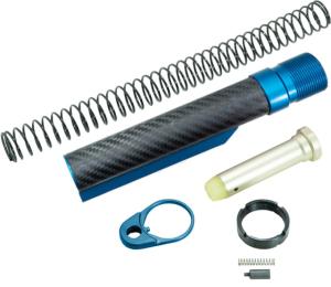 Timber Creek Enforcer Carbon Fiber Buffer Tube Kit, Blue, CF BTK B