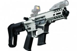 CMMG Banshee 300 Mk47 7.62x39mm AR-15 Semi Auto Pistol 8" Barrel 30 Round AK-47 Magazine RML6 M-LOK Handguard CMMG Standard RipBrace Titanium Finish