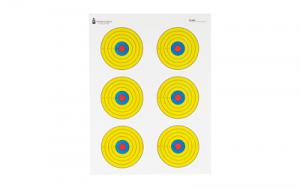 ACTION TGT BRIGHT 6 BULLSEYE 100PK 816506020738
