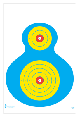 Action Target High Visibility Fluorescent Silhouette Target 19" x 25" 100 Count PRWB1100