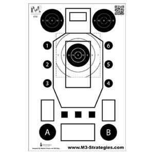 Action Target M3 Strategies Multi-Purpose Training Target V3 100 Pack M3-MK3-100