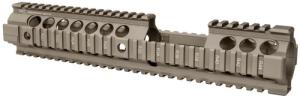 Midwest Industries Gen2 Two Piece Free Float Ar15 Handguard - Fde  12.5" Extended Length  Picatinny MCTAR-20XG2-FDE