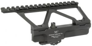 Midwest Industries AKG2 Scope Mount, Yugo Pattern AK-47/74, Rail Top, Black, MI-AKSMG2-YRT 816537015178
