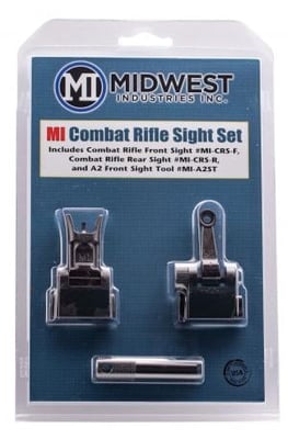 Midwest Industries MIDWEST COMBAT RIFLE FRNT/REAR SIGHT 816537017899