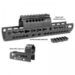 Midwest Industries Combat Rail M-Lok Handguard Fits AR Rifles 15-inch Black Finish 816537018117