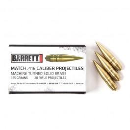 Barrett Firearms Barrett .416 Bullets 395 Grain Boat Tail 20 Per Box 816715010636