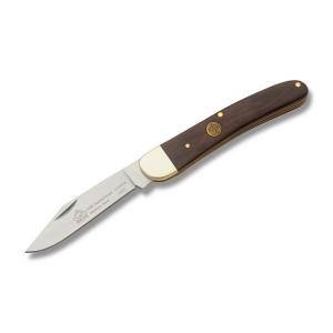 Puma SGB Pocket Friend 4" with Jacaranda Wood Handles and 440A German Stainless Steel Plain Edge Blades Model 6416536
