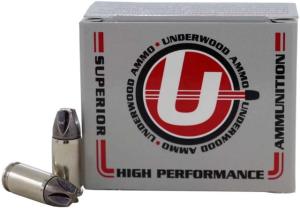Underwood Ammo .380 ACP +P 68 Grain Xtreme Defender Solid Monolithic Nickel Plated Brass Cased Pistol Ammo, Platinum Edition, 20 Rounds, 679 
