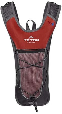 TETON Sports TrailRunner 2.0 Hydration Pack; Backpack for Hiking, Running and Cycling; Free 2-Liter Hydration Bladder; Red 1000-R