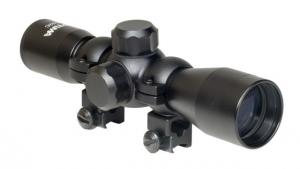 Optima 4x32mm Compact Riflescope, 1in, Mil-Dot Reticle, Black, HA90504 817461012790