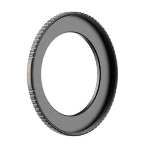 PolarPro CNC Machined Brass Frame Step-Up Ring with Knurled Edges and Matte Black Finish (67-82mm)