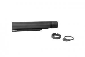 Geissele Premium Mil-Spec Buffer Tube, 7075-T6, AR-15/M4, Black, 08-162B 817953023242