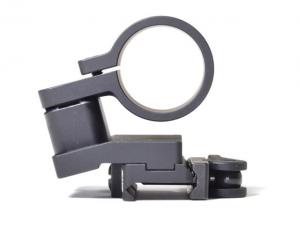 American Defense Manufacturing Magnifier Swing Off Mount - Absolute, w/Hinge Release Ring, Tactical Lever, Black, AD-SM-02-HR TAC R