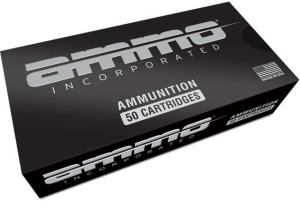 Ammo, Inc. 9mm Luger 124 Grain Total Metal Case Brass Casing Centerfire Pistol Ammo, 50 Round, Box, 9124TMC-A50 818778022205