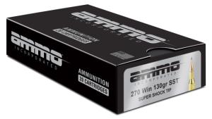 Ammo Inc 270W130SSTA20D Signature 270 Win 130 Gr Super Shock Tip SST 20 Per B 270W130SSTA20