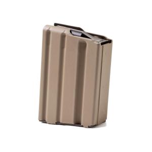 ASC AR-15/M4, 5 Round, .223/5.56x45mm Magazine, FDE Marlube Coated Stainless Steel Body, Orange Follower - 5-223-SS-FDE-O-ASC 5-223-SS-FDE-O-ASC