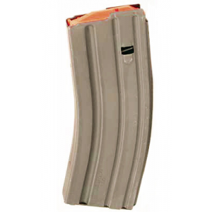 ASC AR Family Rifle Magazine Orange Follower .223 Remington Dark Earth Stainless Steel 30/rd AB30223SSDEO