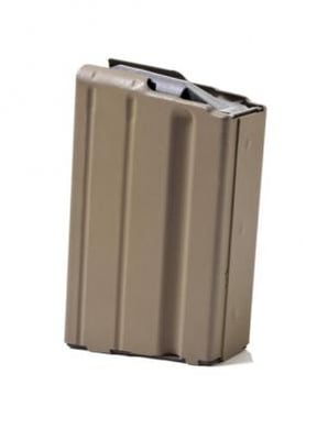Ammunition Storage Components AR-15 6.8 SPC Stainless Steel Magazine, 5 Round, FDE Marlube/Grey Follower, 5-68-SS-FDE-G-ASC 568SSFDEGASC