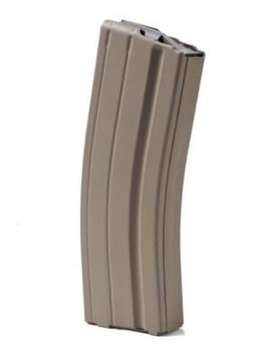 Ammunition Storage Components AR-15 6.8 SPC Stainless Steel Magazine, 25 Round blocked to 10 Round, FDE Marlube/Blue Follower, 25/10-68-SS-FDE-G-ASC 25/1068SSFDEGASC