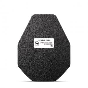 AR500 Armor Level III+ 11x14 Leightweight ALSC Multi-Curve Body Armor Plate, Base PAXCON Coating, Black, 9183
