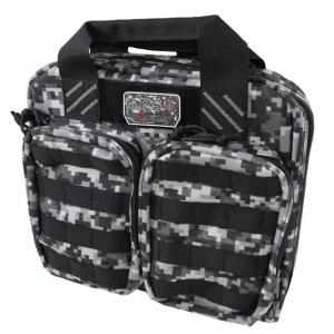 G. Outdoors Products Tactical Double + 2 Pistol Case, Gray Digital, GPS-T1413PCGD GPST1413PCGD