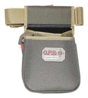 GPS Wild About Shooting Double Shell Pouch w/ Web Belt Green / Khaki GPS-960CSPRK