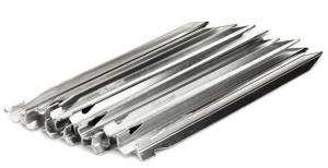 SnugPak 6 pack Tent Stakes, Silver, 92895
