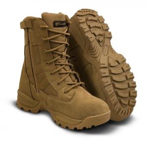 Smith & Wesson Mens Breach 2.0 Waterproof 8in Side Zip Boots, Coyote, Regular, 12.5 US, 810403-12.5R